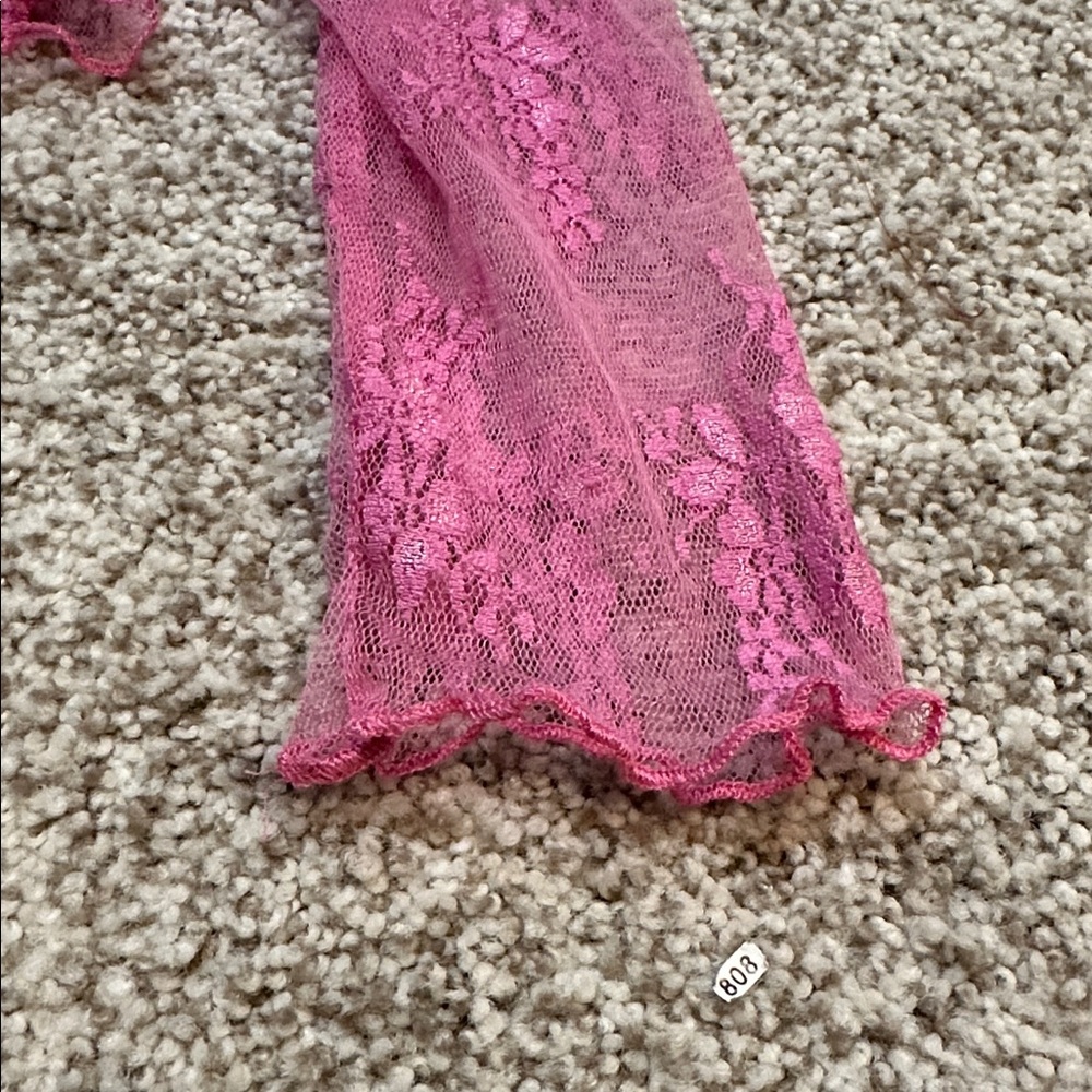 Pink Lace Top - Picture 5 of 5